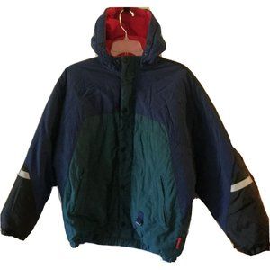Pacific Trail Big Kids Jacket Coat Size XL 18/20 Windbreaker Hooded Blue Green